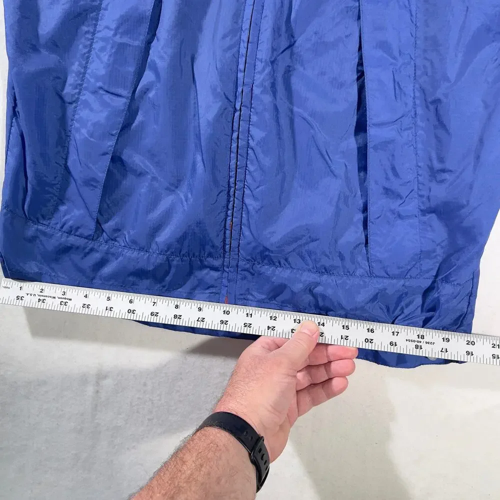 Head Nylon Wind Shell Mens Hooded Full Zip Adjustable Cuffs Waist Rainbow Zipper